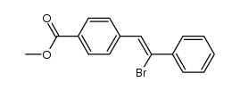 (Z)-methyl 4-(2-bromo-2-phenylvinyl)benzoate Structure