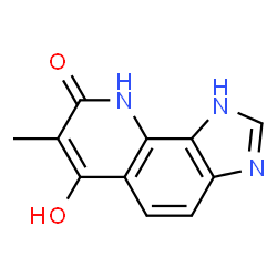 8H-Imidazo[4,5-h]quinolin-8-one, 1,9-dihydro-6-hydroxy-7-methyl- (9CI) Structure