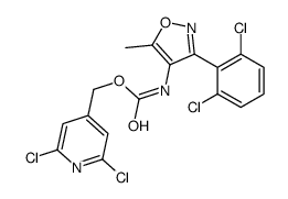 (2,6-Dichloro-4-pyridinyl)methyl [3-(2,6-dichlorophenyl)-5-methyl -1,2-oxazol-4-yl]carbamate Structure
