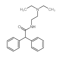 Benzeneacetamide,N-[2-(diethylamino)ethyl]-a-phenyl- Structure