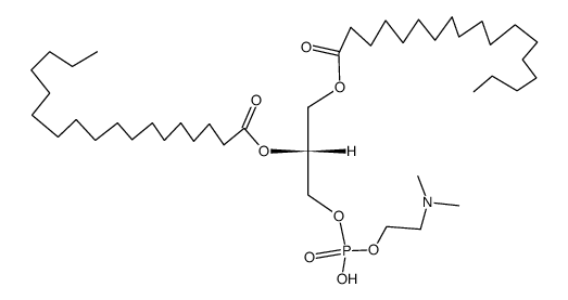 N,N-Dimethyl-O-(1,2-dioctadecanoyl-sn-glycero-3-phosphoryl)ethanolamin结构式