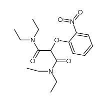 N,N,N',N'-tetraetil-2-(2-nitrofenossi)malonammide Structure