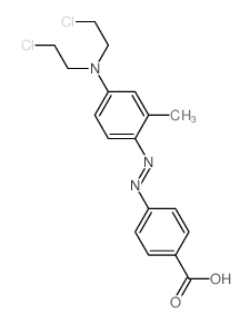Benzoic acid,4-[2-[4-[bis(2-chloroethyl)amino]-2-methylphenyl]diazenyl]- Structure