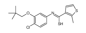 N-[4-chloro-3-(2,2-dimethylpropoxy)phenyl]-2-methylthiophene-3-carbothioamide Structure