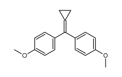 [1-(4-methoxyphenyl)-4-methoxybenzylidene]cyclopropane结构式