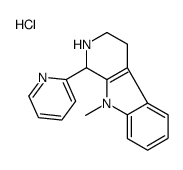 9-methyl-1-pyridin-2-yl-1,2,3,4-tetrahydropyrido[3,4-b]indole,hydrochloride Structure