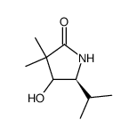 2-Pyrrolidinone,4-hydroxy-3,3-dimethyl-5-(1-methylethyl)-,(5S)-(9CI) Structure