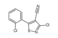 3-氯-5-(2-氯苯基)异噻唑-4-甲腈结构式
