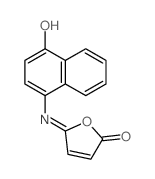 2(5H)-Furanone,5-[(4-hydroxy-1-naphthalenyl)imino]- structure
