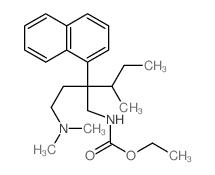 Carbamic acid,[2-[2-(dimethylamino)ethyl]-3-methyl-2-(1-naphthyl)pentyl]-, ethyl ester (8CI) picture