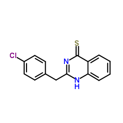 2-(4-Chlorobenzyl)-4(1H)-quinazolinethione结构式