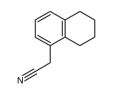 (1,2,3,4-tetrahydro-5-naphthyl)acetonitrile Structure