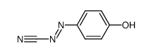 (4-hydroxy-phenyl)-diazenecarbonitrile结构式