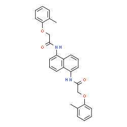 N,N'-1,5-Naphthalenediylbis[2-(2-methylphenoxy)acetamide]结构式