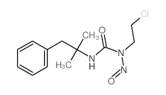 1-(2-chloroethyl)-3-(2-methyl-1-phenyl-propan-2-yl)-1-nitroso-urea structure