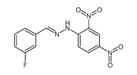 3-Fluorobenzaldehyde 2,4-Dinitrophenylhydrazone结构式