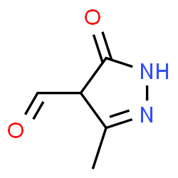 1H-Pyrazole-4-carboxaldehyde,4,5-dihydro-3-methyl-5-oxo-(9CI) structure
