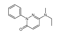 6-[ethyl(methyl)amino]-2-phenylpyridazin-3-one结构式