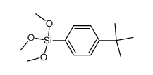 (4-(tert-butyl)phenyl)trimethoxysilane Structure