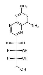 1-(2,4-diamino-pteridin-6-yl)-butane-1,2,3,4-tetraol结构式