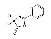 5(4H)-Oxazolone,4-chloro-4-methyl-2-phenyl-结构式