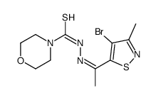 N'-[1-(4-Bromo-3-methyl-5-isothiazolyl)ethylidene]morpholine-4-thiocarbohydrazide结构式