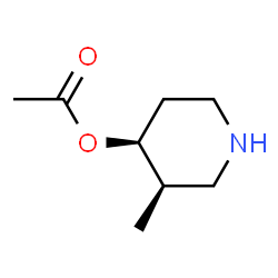 4-Piperidinol,3-methyl-,acetate(ester),(3R,4S)-rel-(9CI) Structure