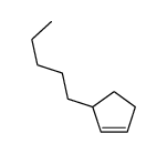 3-pentylcyclopentene Structure