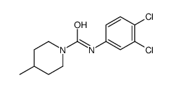 N-(3,4-dichlorophenyl)-4-methylpiperidine-1-carboxamide结构式
