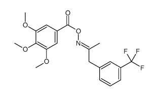 [(E)-1-[3-(trifluoromethyl)phenyl]propan-2-ylideneamino] 3,4,5-trimethoxybenzoate结构式