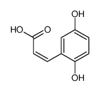 (2E)-3-(2,5-Dihydroxyphenyl)acrylic acid Structure
