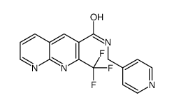 1,8-Naphthyridine-3-carboxamide,N-(4-pyridinylmethyl)-2-(trifluoromethyl)-(9CI)结构式