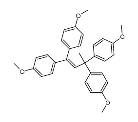 1,1,3,3-Tetrakis-p-methoxyphenylbut-1-en Structure