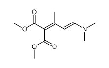 dimethyl 2-[(2E)-3-(dimethylamino)-1-methyl-2-propenylidene]malonate Structure