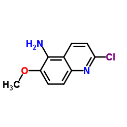 2-Chloro-6-methoxy-5-quinolinamine Structure