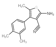 2-氨基-4-(3,4-二甲基苯基)-5-甲基噻吩-3-甲腈图片