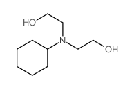 Cyclohexyldiethanolamine structure