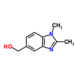 (1,2-Dimethyl-1H-benzo[d]imidazol-5-yl)methanol structure