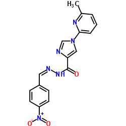 1-(6-Methyl-2-pyridinyl)-N'-[(Z)-(4-nitrophenyl)methylene]-1H-imidazole-4-carbohydrazide Structure