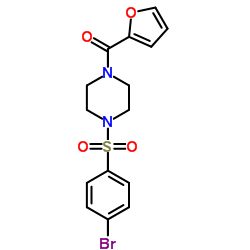 {4-[(4-Bromophenyl)sulfonyl]-1-piperazinyl}(2-furyl)methanone Structure