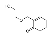 2-(2-hydroxyethoxymethyl)cyclohex-2-en-1-one结构式
