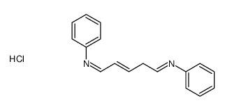 N,N'-pent-2-ene-1,5-diylidenedianiline hydrochloride structure