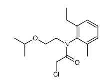 N-chloroacetyl-N-(2-isopropoxyethyl)-2-ethyl-6-methylaniline结构式