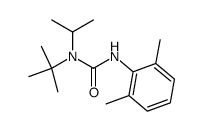 N-2,6-Dimethylphenyl-N'-t-Bu,N'-isopropylharnstoff结构式