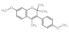 7-methoxy-3-(4-methoxyphenyl)-2,2,4-trimethyl-chromene结构式