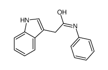 N-Phenyl-1H-indole-3-acetamide结构式