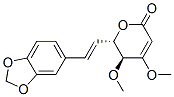(5S,6S)-6-[(E)-2-(1,3-Benzodioxol-5-yl)ethenyl]-5,6-dihydro-4,5-dimethoxy-2H-pyran-2-one结构式