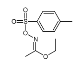 N-[[(4-Methylphenyl)sulfonyl]oxy]ethanimidic acid ethyl ester结构式