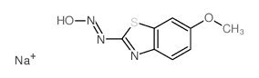 2-Benzothiazolamine,6-methoxy-N-nitroso-, sodium salt (9CI) structure
