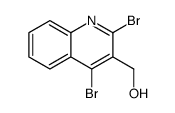 2,4-Dibromo-3-quinolinemethanol structure